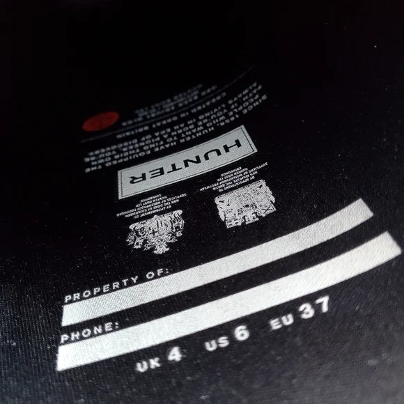 Hunter Boots Black sz US 6 - Picture 7 of 10